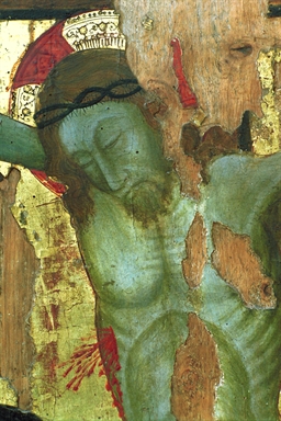 Crocifissione di Cristo con la Madonna, San Giovanni evangelista e angeli